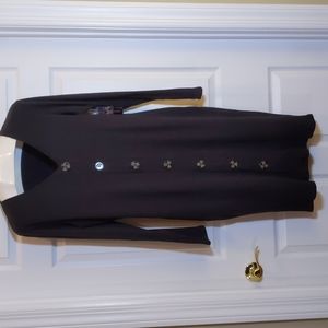 No Boundaries Rib Knit Dress, Black, XL (16-17)